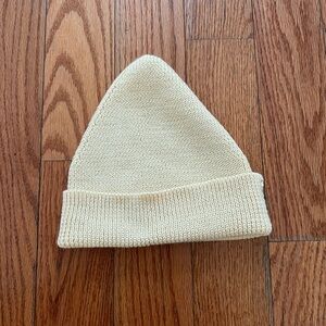 James St Co Port Beanie in Buttercream 100% Highland Wool